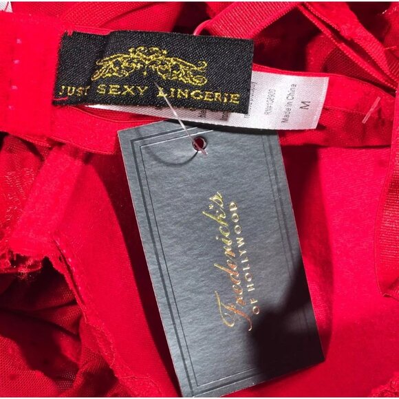 Fredericks of Hollywood NWT Adele Lace & Mesh Underwire Chemise Panty Set Sz Med - Picture 12 of 15